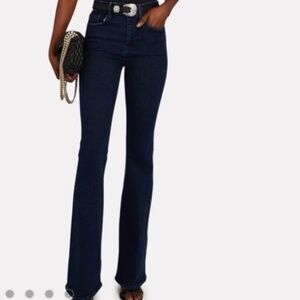 FRAME Le One Flare Jeans, SZ 1, dark wash